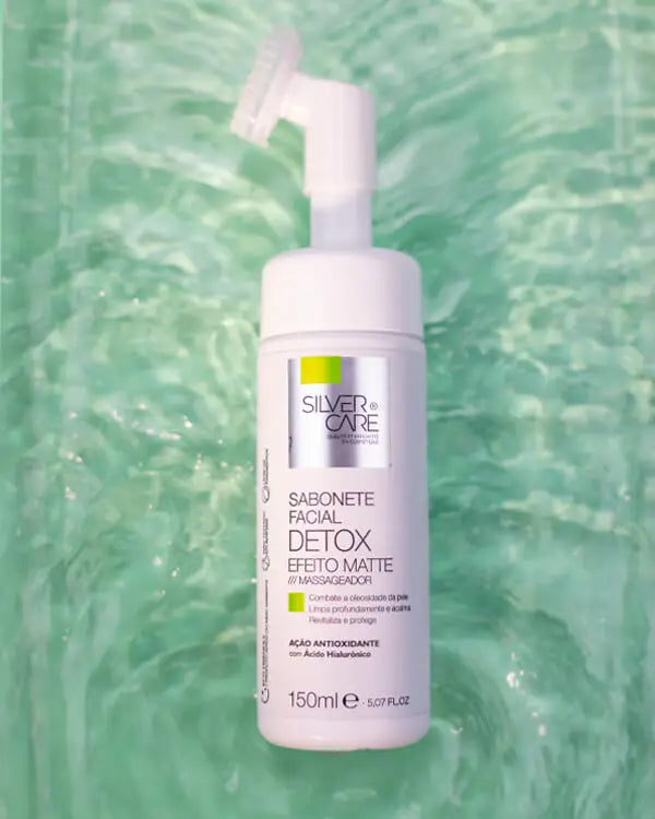 SABONETE FACIAL SILVER CARE DETOX COM MASSAGEADOR