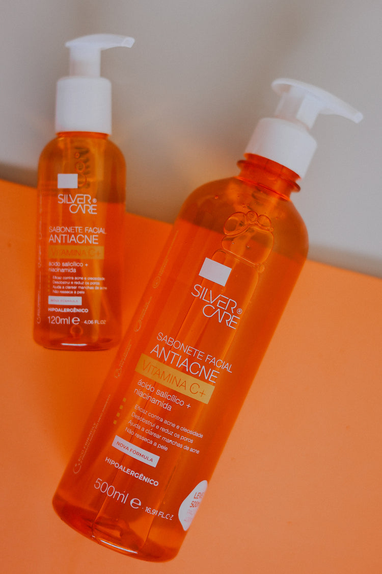 SABONETE FACIAL SILVER CARE ANTIACNE 500ML