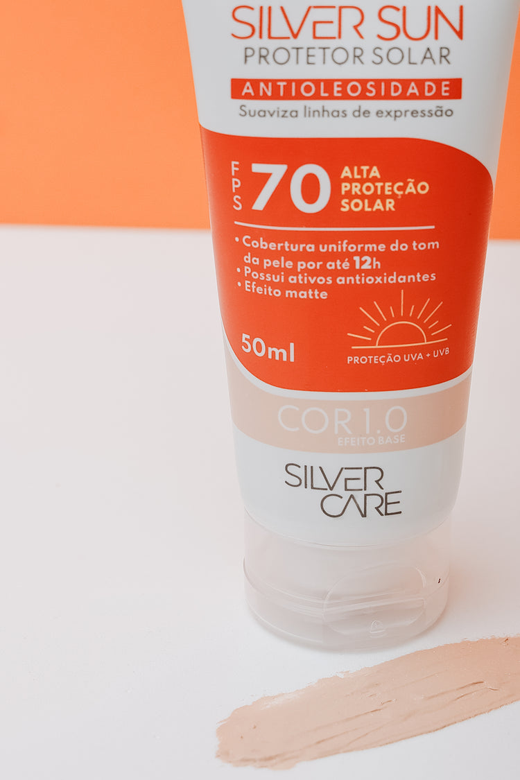 SILVER SUN PROTETOR SOLAR FACIAL FPS70 50ML