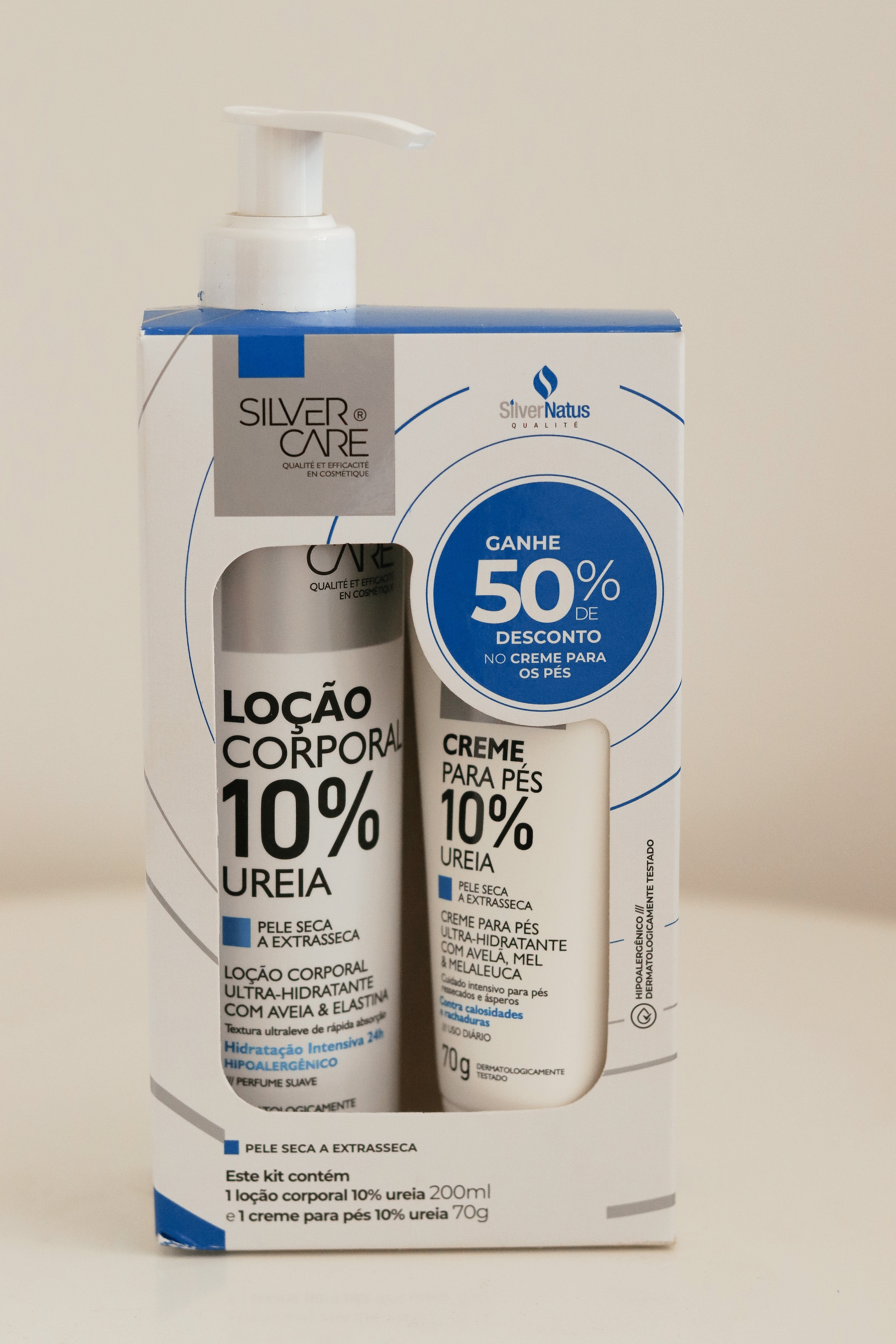 ボディ・フェイスケア SILVER REED KIT LOÇÃO 200ML + CREME PÉS 70G – Silver Care
