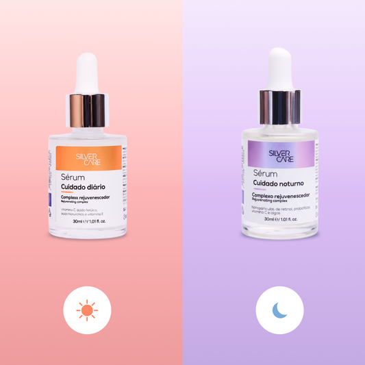 Duplinha Dia e Noite (Sérum Cuidado Diurno + Sérum Cuidado Noturno)