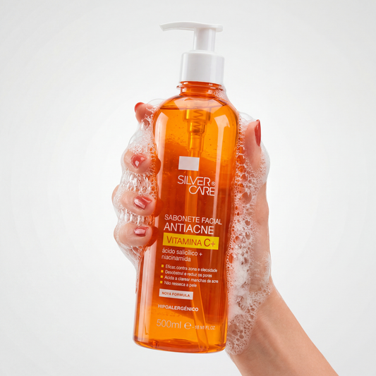 SABONETE FACIAL SILVER CARE ANTIACNE 500ML